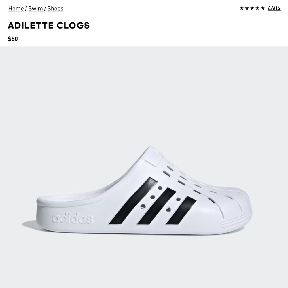 Adidas NIB Unisex Adilette Clog FY8970                     Womens 8 (Men’s 7) - Picture 4 of 12
